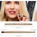 Retractable Dual End Lip Makeup Brush | Portable Lipstick & Concealer Brushes - Gold - Buy Online on SooperMarket.com