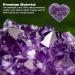 Natural Heart Shape Amethyst Quartz Crystal Cluster Geode Gemstone Specimen Collections Home Decor Valentine's Day Gift 2-3cm Rocks (Size : 3-4cm) - Buy Online on SooperMarket.com