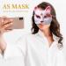 50 Pcs DIY Unpainted White Full Face Masquerade Paper Mache Masks - 10 Styles for Art Party, Cosplay, Halloween & Christmas - Buy Online on SooperMarket.com