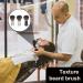 Razor Brush for Beard Care | Practical Hair & Beard Brush | Matt Silver Shaving Tool for Men - Buy Online on SooperMarket.com