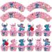 Pink Stitch Cake Cupcake and Wrappers Paper Wraps Decoration Supplies Stitch Cupcake Topper for Kids Birthday Party (Pink) - Buy Online on SooperMarket.com