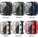 6 Pack Apple Watch Series 3 42mm Hard Case with Built-in Tempered Glass Screen Protector - Thin Bumper Full Coverage Bubble-Free Cover - Black/Deep Blue/White/Red/Pink/Green - Buy Online on SooperMarket.com