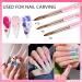 Saviland 6PCS Acrylic Nail Brush Set - Pink Gradient Handle, Sizes 6/8/10/12/14/16 - Ideal for Acrylic Nails, Powder & Nail Art - Beginner Friendly - Buy Online on SooperMarket.com