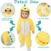 Doladola Baby Cartoon Animal Hooded Onesie | Infant Pajamas Romper | Yellow Dinosaur | 2.5-3.5 Years - Buy Online on SooperMarket.com