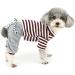 Ranphy Small Dog Stripe Jumpsuit Pajamas - Comfy Cotton Pet Clothes for Boys - Size XXL - Buy Online on SooperMarket.com