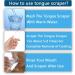 Stainless Steel Tongue Scraper | U-Shaped Tongue Cleaner for Bad Breath & Oral Health - Buy Online on SooperMarket.com