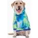 BT Bear Dog Hoodie - Tie-dyed Fleece Pet Sweatshirt for Medium Large Dogs (5XL Blue/Green) - Buy Online on SooperMarket.com