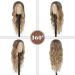 NAYOO 26 Inch Ombre Blonde Wavy Wig for Women - Natural Synthetic Heat Resistant Fiber - Middle Part Curly Wavy Wig for Daily & Party Use - Buy Online on SooperMarket.com