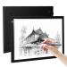 RTjoy A4 LED Light Pad  USB Powered Drawing Board  Adjustable Brightness Tracing Box Ideal for Diamond Painting  Weeding Vinyl  Viewing Slides  Stenciling  Embossing  Quilting Stencils (Black) A4 Light Pad (Black)