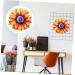 PRETYZOOM Sunflower Art Decor Iron Sunflower Hanging Ornament Sunflower Wall Decor - Buy Online on SooperMarket.com