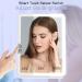 Rechargeable Travel Makeup Mirror with 10X Magnifying Mirror - Portable Lighted Cosmetic Mirror for Travel & Office - 3 Light Modes - Touch Screen Dimming - White - Buy Online on SooperMarket.com