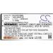 633809002175 Battery 3000mAh Replacement for Wasp DR3 2D DR4 2D (3.7V)