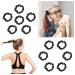 Lusofie 12Pcs Black Satin Hair Scrunchies - Elastic Silk Hair Ties for Women and Girls - 2.36 Inch Ponytail Holder - Buy Online on SooperMarket.com