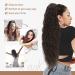 KooKaStyle 30 Inch Dark Brown Wavy Ponytail Extension - Clip-On Synthetic Curly Hairpiece for Women and Girls - Buy Online on SooperMarket.com