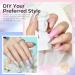 Modelones Pearl Gel Nail Polish 6 Colors Aurora Iridescent Shimmer White Pink Purple Mermaid Nail Drawing Gel Polish Soak Off UV Gel Led Spring Gel Polish Swirl Shell Thread Effect DIY Manicure Gifts - Buy Online on SooperMarket.com