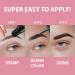 Luxillia Eyebrow Stamp Stencil Kit: Dual-Color, Waterproof, Sweatproof - Blonde + Taupe - Buy Online on SooperMarket.com