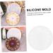 STOBOK 1pc Clock Mold Clocks Silicone Molds Resin Crafts Resin Epoxy Mold Craft Accessories Large Candle As Shown 15.5X15.5CM - Buy Online on SooperMarket.com