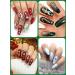 Christmas Nail Art Sequins Sticker - Santa Claus, Snowflake, Elk Decals - Winter Nail Decor - Buy Online on SooperMarket.com