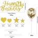 Happy Birthday Cake Toppers Decorations Glitter Birthday Cake Cards Baking Desserts Decoration Cards (21st Gold) 21st Gold - Buy Online on SooperMarket.com