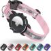 Airtag cat neck band jiarui reflective Air day cat neck band GPS cat neck band with adjustable and bell integrated Apple Air day cats collar suitable for cats puppies XS 7-9 inch (13-23cm) pink