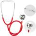 TRIXES Red Stethoscope - Fancy Dress Doctor Costume Accessory with Diaphragm & Bell Features - Red & Silver - Buy Online on SooperMarket.com