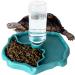 QIODAZOO Bowls for Reptiles Amphibians Tortoise Accessories 2 IN 1 Reptile Feeding Dish Automatic Dispenser Tortoise Water Dish Lake Blue - Buy Online on SooperMarket.com