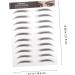BELLIFFY 10pcs Imitation Eco Eyebrow Sticker Beauty Eyebrows Grooming Stickers Eyebrow Stickers Creative Eyebrows for Women Water Transfer Eyebrow Sticker Women Fake Eyebrows Black Eyebrows - Buy Online on SooperMarket.com