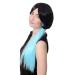 Buy WIG ME UP Sexy Girly Cosplay Wig - Black Bob & Long Light Blue Cyan Braid Ponytail SA074-2HTF2513 | International Shipping Available - Buy Online on SooperMarket.com