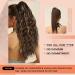 PORSMEER Ponytail Extension 18 Inch Claw Multi Layered Clip on Ponytail Extension for Women Long Curly Wavy Hair Extensions Natural Fluffy Synthetic Clip in Hairpiece for Daily Use (Chocolate Brown) - Buy Online on SooperMarket.com