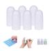 Kare & Kind Refillable Roll-On Deodorant Bottles (6-Pack) - Empty - 1 Oz (30 ml) - 20 Writable Stickers - Twist Cap - For Homemade Natural Deodorant Sunscreen Moisturizer etc.