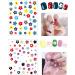16 Sheets 3D Nail Stickers with Tweezer - Self-Adhesive Floral Nail Decals for Women Kids & Girls | Stylish Manicure Accessories - Buy Online on SooperMarket.com