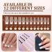 French False Nails - 24PCS Gloss Nude White Square Press on Nails with Jelly Glue | Long Square White Fake Nails for Women & Girls - Buy Online on SooperMarket.com