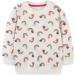 Girls Cotton Sweatshirt | Long Sleeve Casual Jumper | Toddler T-Shirt for Ages 1-12 | White | Size 4-5 Years - Buy Online on SooperMarket.com