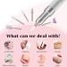 Portable Electric Nail File Kit | Rechargeable Base | 12 Bits | 6 Speeds | Professional Nail Drill for Acrylic Gel Nails | Gifts for Women - Buy Online on SooperMarket.com