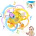 Orzbow Baby toys 0 3 6 months Montessori toys 1 year dental aid baby bite ring baby cooling bpa-free rattball gripball baby sensorik balls toys Kielzeuzen Baby for babies 0-18 months lemon yellow