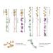 Vinswet Colored Natural Stone Tassels Hair Jewelry for Braids - Pack of 6 Green Pink Purple Gems - Dreadlock Accessories for Women Girls - Buy Online on SooperMarket.com