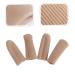 Healeved 2 Pairs Finger Guard Silicone Gel Protector Sleeves for Finger and Toe - Makeup Pearlescent - Buy Online on SooperMarket.com