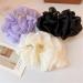 LONGLUAN Bow Bubble Clips Chiffon Silk Bubble Bow Hair Claw Jaw Clip Layered Bubble Mesh Tulle Fluffy Hair Clips Large Claw Clips for Thick Hair (2pcs-B) - Buy Online on SooperMarket.com