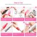 Professional Gel Nail Polish Remover Kit - Acetone Pump Dispenser, Nail Clips, Foil Wraps, Pusher & Brush - Acrylic/UV Gel/Soak-Off Polish Removal - Pink - Buy Online on SooperMarket.com