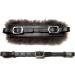 PS Horse Articles Noseband Set - Padded Sheepskin with Chin Strap - Black & Silver Fittings | International Shipping - Buy Online on SooperMarket.com