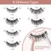 Magnetic Eyelashes with Eyeliner Kit - 6 Pairs 3D Natural Look Reusable False Lashes - Long Lasting Magnetic Liner - Includes Mirror Box and Professional Tweezers - No Glue Needed - Buy Online on SooperMarket.com