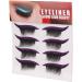 Eyelash Stickers Set 4 Pairs Reusable Waterproof Self Adhesive Glitter Easy to Use Makeup Bold Colors Black Wide Application (Purple) - Buy Online on SooperMarket.com