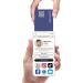 Social Master NFC Tag for Instant Contact & Social Sharing - iOS/Android Compatible (Navy) - Buy Online on SooperMarket.com