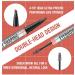 2 in 1 Waterproof 3D Eyebrow Pencil with Eyebrow Gel Micro Eyebrow Pencil with 4 Fork Tip Applicator 2024 New Eyebrow Pencil Effortlessly Creates Natural Looking Brows (Dark brown+Light brown) - Buy Online on SooperMarket.com