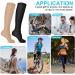 Acwoo Compression Stockings for Men & Women - Medical Knee Socks (L/XL) - 2 Pairs Black & Beige - Thrombosis Support - Buy Online on SooperMarket.com