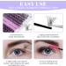 D Curl Cluster Lashes 0.07mm 12-16mm C4+ZW Mixed DIY Lash Extensions | Reusable Soft Wispy Individual Clusters | RR-12-16mm Classic/Mega-0.07D - Buy Online on SooperMarket.com