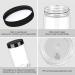6oz 42PCS Clear Plastic Jars with Black Lids - Leak Proof Containers for Cosmetics, Slime, Lotions, and Scrubs - Buy Online on SooperMarket.com