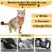 Mouyou Airtag Cat Neck Band | Adjustable Red Leopard Collar with Bell & Safety Clasp | Soft Nylon & Silicone Holder | Fits 22-34cm - Buy Online on SooperMarket.com