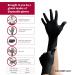 Microflex Onyx N64 Disposable Nitrile Exam Gloves - Medium Black (Box of 100) with Textured Fingertips for Automotive Metal Fabrication - Pack of 100 - Buy Online on SooperMarket.com
