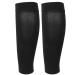 Black calf compression cuffs S to XXL soft elastic leg shape socks to run and baseball and hiking traveling for men and women who form the leg and muscles (XXL)